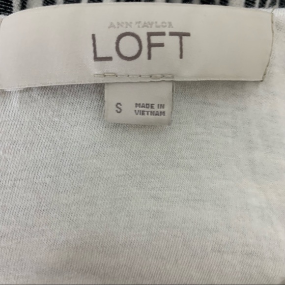 ☀️ Loft Striped Linen like Dress S - Picture 4 of 4